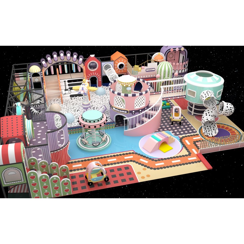 Indoor Playground Supplier - Custom Large Soft Play Slides Climbing