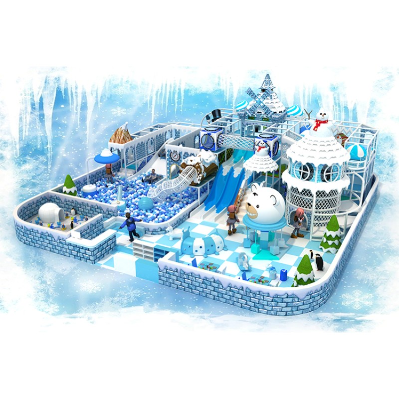 Indoor Playground Equipment Supplier - Macaron Theme Ball Pit Slide