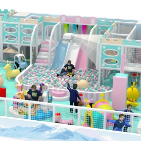 Indoor Amusement Equipment Supplier - Hot Selling Trampoline Slide Wave Pool