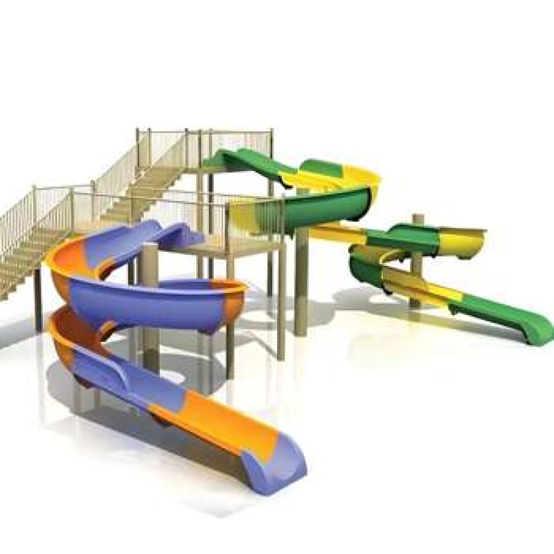 Outdoor Playground Supplier - Engineering Plastics Swing Slide Set