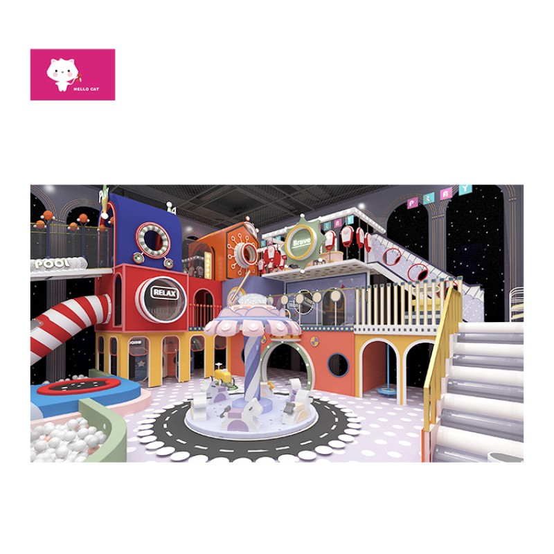 Indoor Playground Manufacturer - Shopping Mall Trampoline Climbing