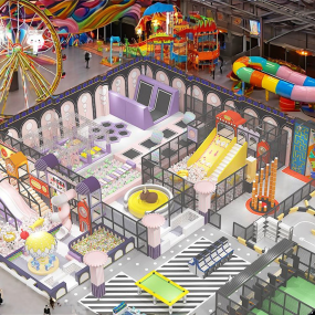 Indoor Playground Manufacturer - New Design Trampoline Park Restaurant