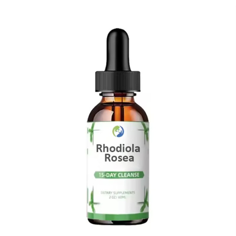 OEM Supplement Rhodiola Rosea Extract Liquid Rhodiola Rosea Drops for Stress Mood Energy