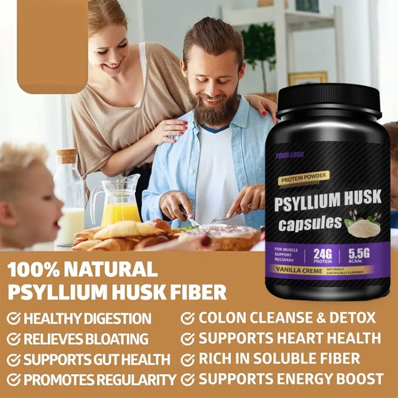 Psyllium Husk Fiber Powder Price Organic Supplement Psyllium Seed Husks Extract 95% 99% Bulk Psyllium Husk Powder