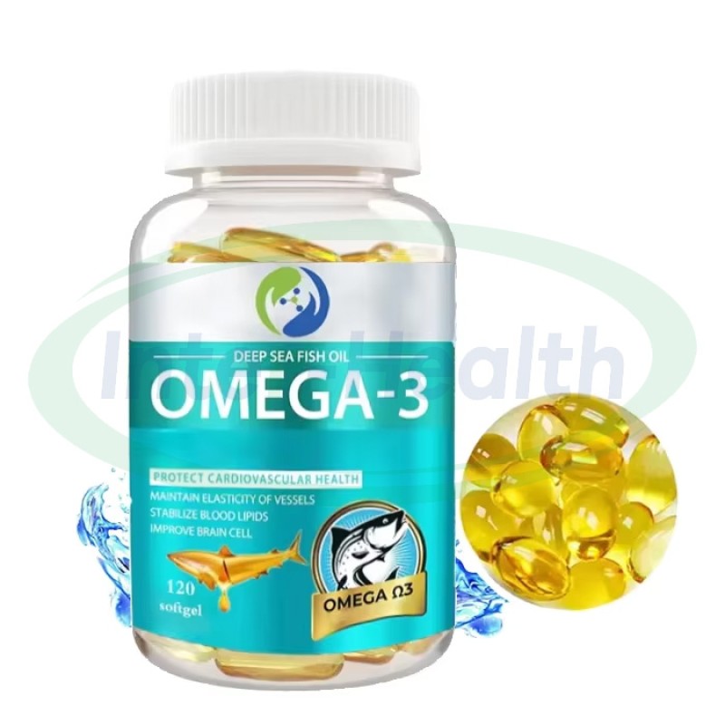 Ausreson OEM Fish Oil Vitamins Epa Dha Vegan Omega-3 6 9 Halal Supplements Bulk 500mg 1000mg Fish Oil omega 3 Softgels Capsules