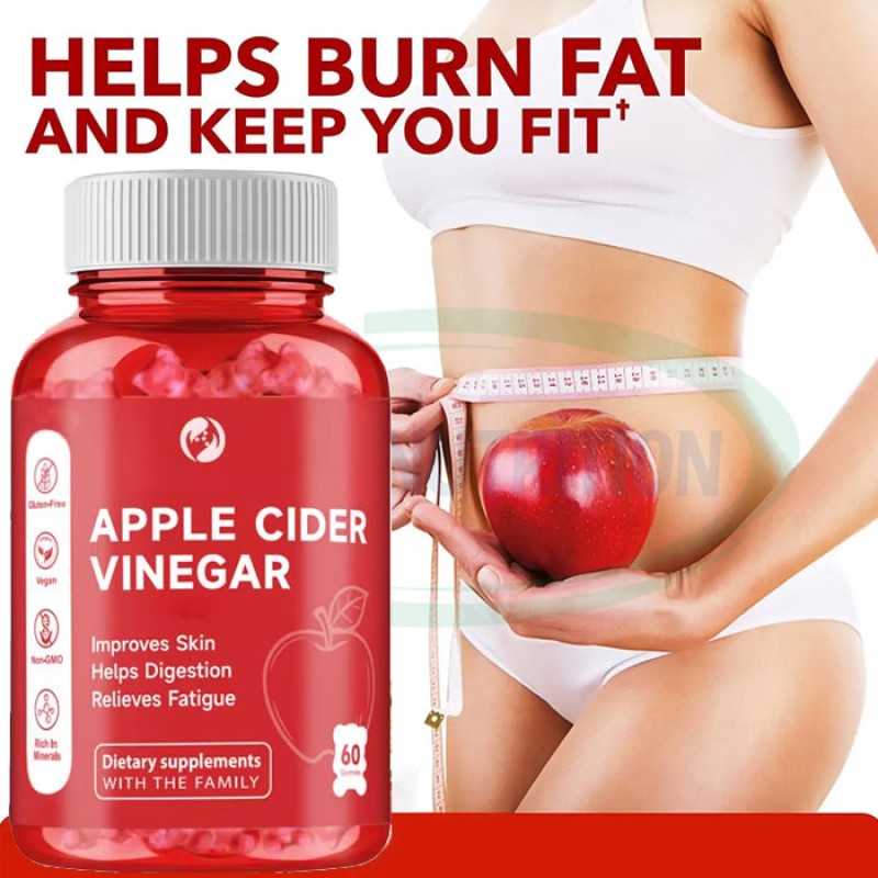 Ausreson OEM Private Label Organic Keto Acv Vitamins Gummy Halal Flat Tummy Slimming Products apple Cider Vinegar Gummies