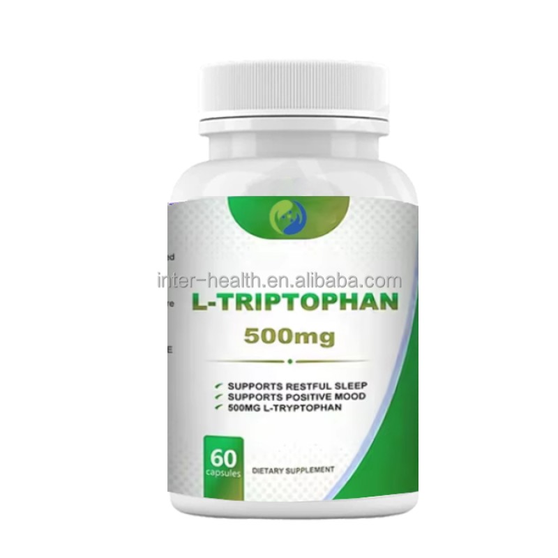 OEM Private Label 5-htp and L-tryptophan Melatonin Capsule Bulk Amino Acid Sleep Supplement Tryptophan L-tryptophan Capsules