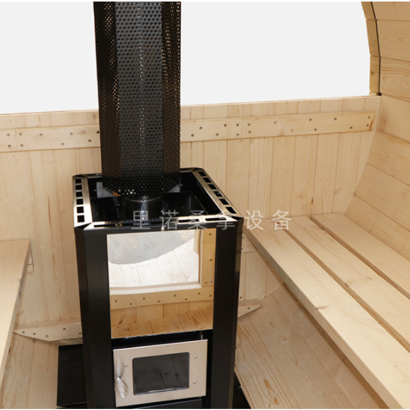 Outdoor Sauna Manufacturer - 4-Person Outdoor Wood Barrel Sauna