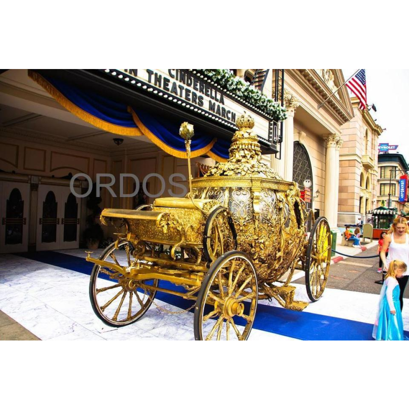 Electric Carriage Supplier - Electric Royal Pumpkin Gold Horse-Drawn
