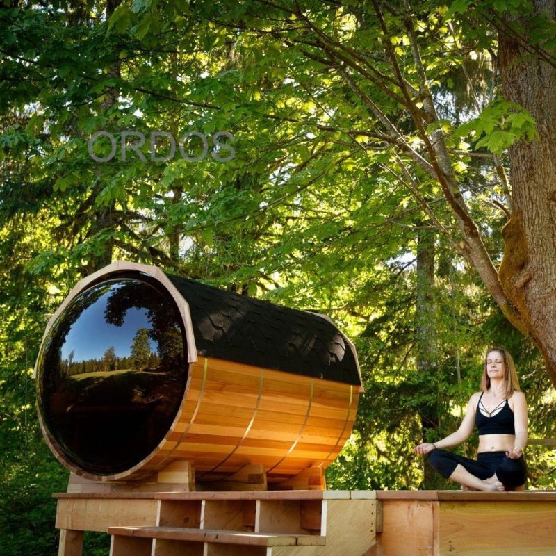 Barrel Sauna Supplier - New Traditional Canadian Red Cedar Outdoor