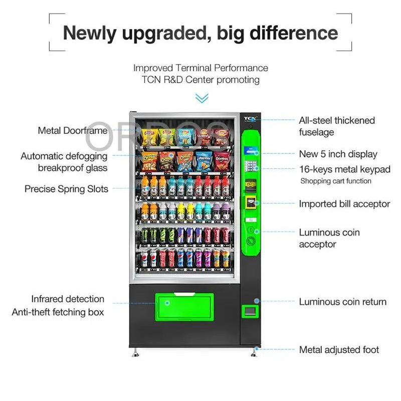 Combo Vending Machine Supplier - Customized Metal Drink Snack Combo