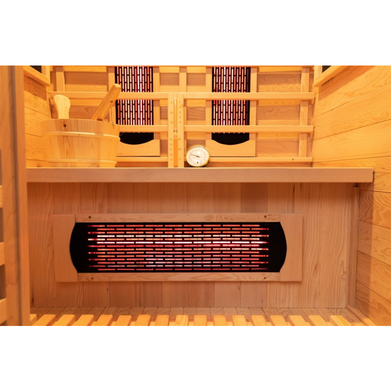 Sauna Room Manufacturer - 2-Person Canadian Hemlock Red Cedar