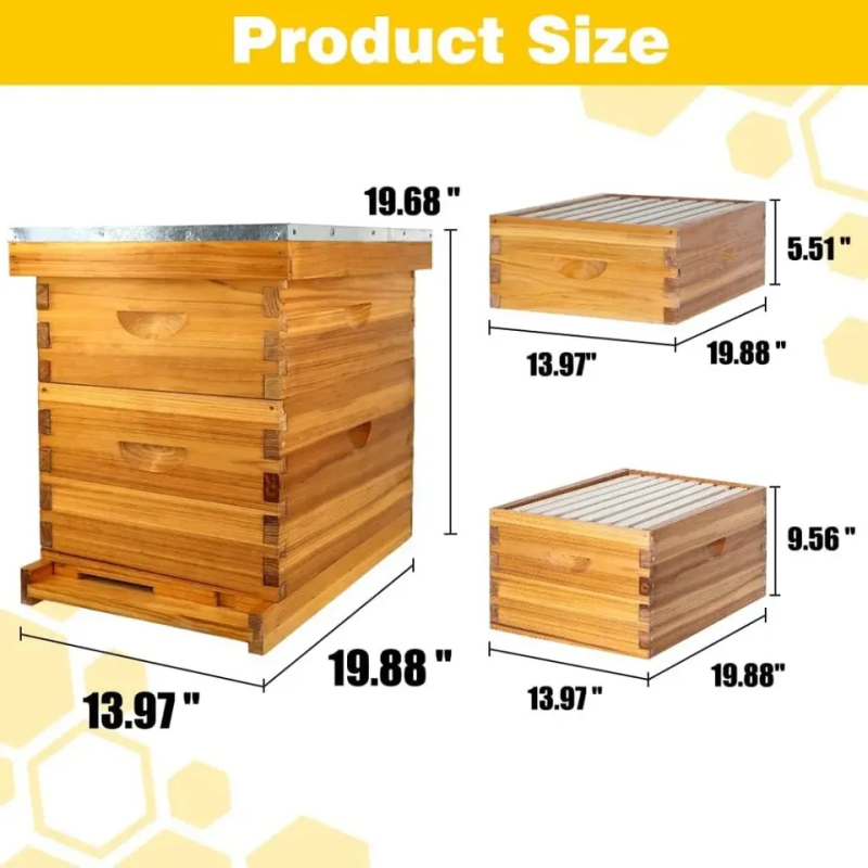 Beehive Kit Supplier - New Complete Langstroth Beehive Wood Kit