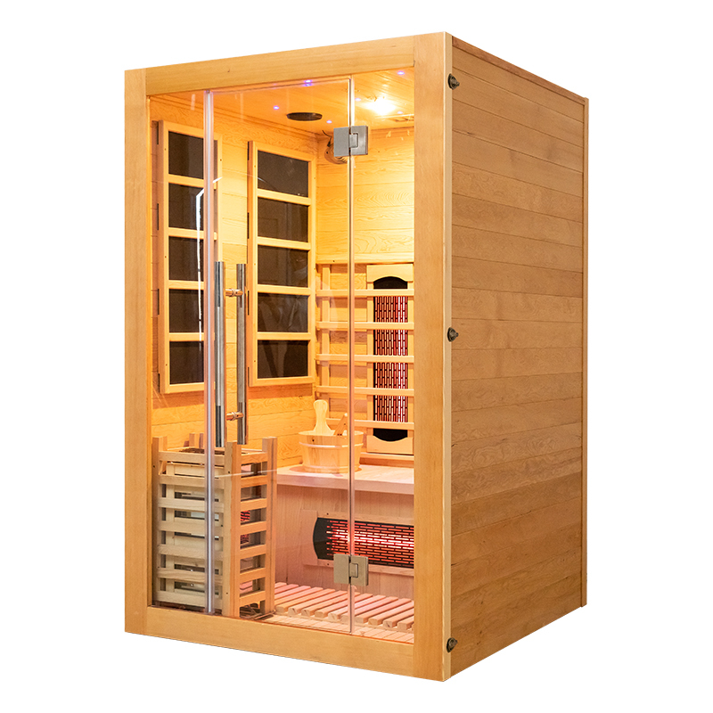 Sauna Room Manufacturer - 2-Person Canadian Hemlock Red Cedar