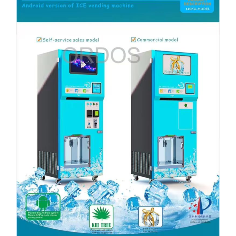 Ice Vending Machine Supplier - Commercial 140kg Ice Cubes Self-Service