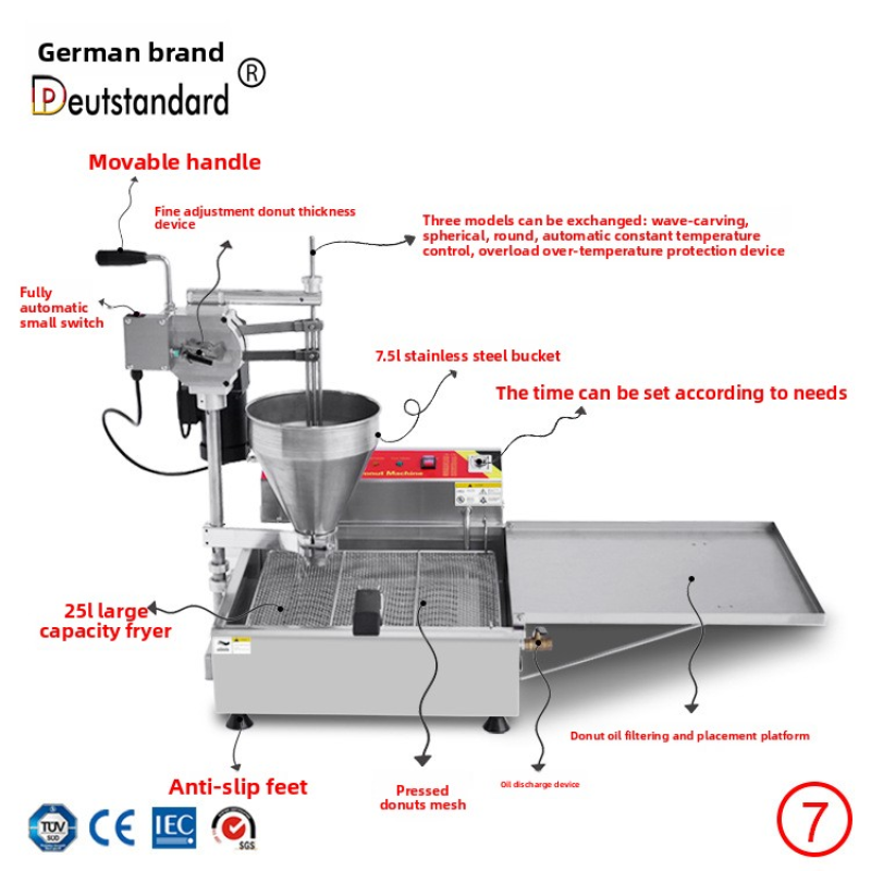 Donut Maker Factory - Commercial 220V Fully Automatic Electric