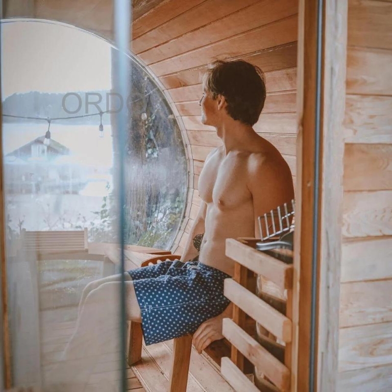 Barrel Sauna Supplier - New Traditional Canadian Red Cedar Outdoor