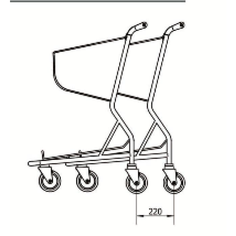 Airport Trolley Factory - Stainless Steel 4 Wheel Brake Luggage Cart