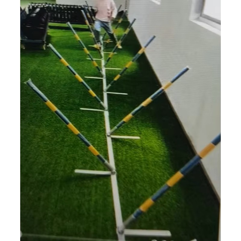 Dog Training Weave Pole Supplier - 180degree PVC Rotating Slalom