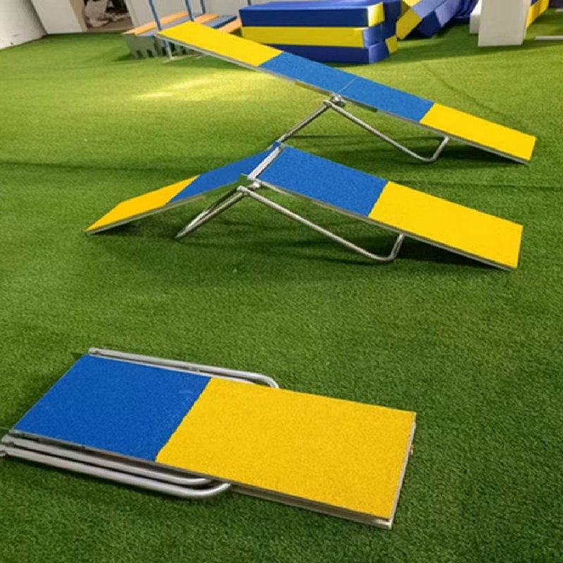 Dog Agility Seesaw Supplier - FCI 2-in-1 Folded Aluminum Teeter