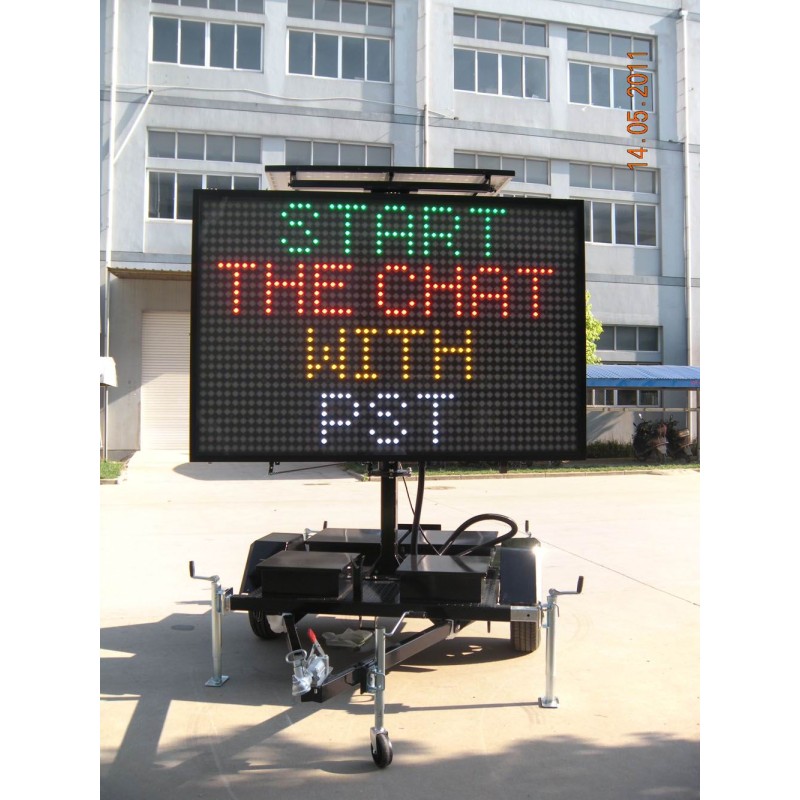 VMS Trailer Factory - LED Sign 400 Amber Color Display