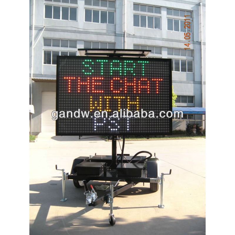 VMS Sign Trailer Manufacturer - 4 Color GW-VM 400C Display