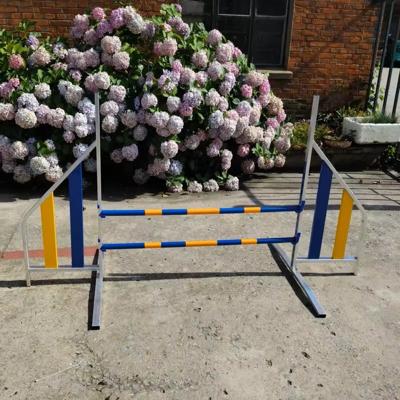 Dog Agility Hurdle Factory - Aluminum Double-Bar Jump Fence