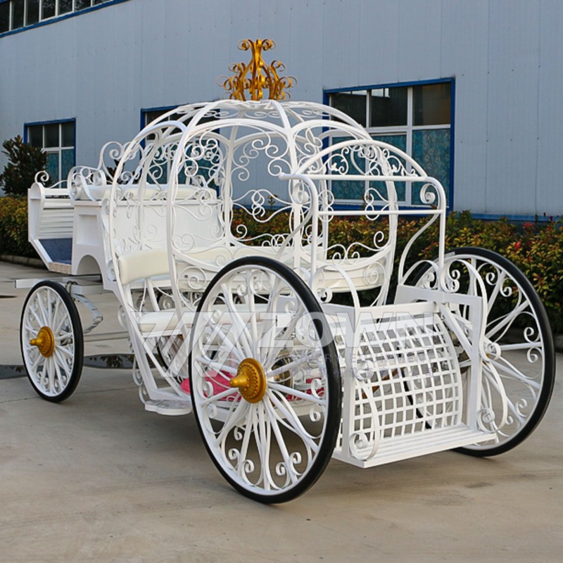 Horse Carriage Manufacturer - White Holy Pumpkin Wedding