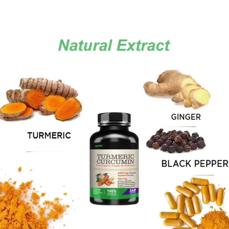 Ausreson Turmeric Curcumin Antioxidant Supplement Organic Curcumin Extract 1500mg Turmeric Capsules