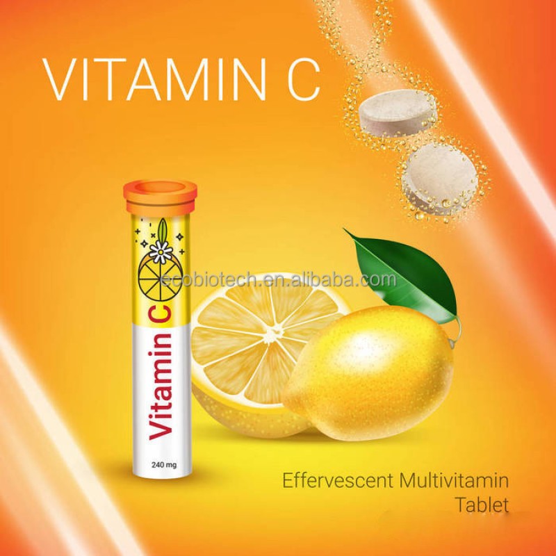 Ausreson Multivitamin Effervescent Tablet 4g Vitamin C Immune Organic Orange Multivitamin Effervescent Tablets