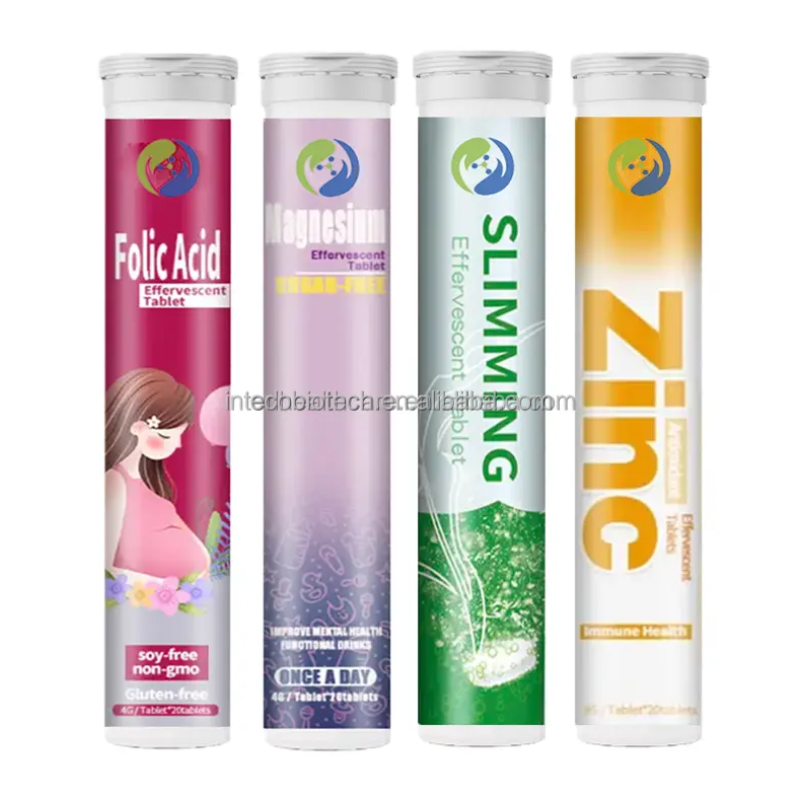 Folic Acid Pregnant Supplement Private Label Vitamin Folic Acid Effervescent Tablets
