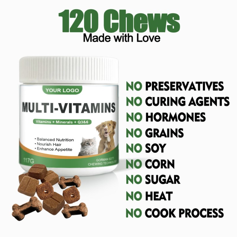 Pet Vitamin Supplement Chewable Multivitamin Mineral Dog Multivitamin Pet Health Supplement