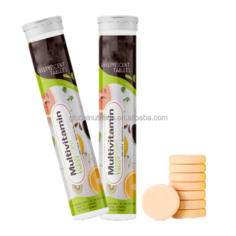 Ausreson Vitamin C Effervescent 1000Mg Vitamin D B6 Tablet Vitamin C D3 Multivitamin Effervescent Tablets