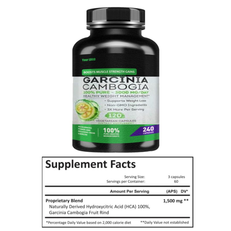 Ausreson HCA Capsule Garcinia Cambogia Extract Slim Pills Supplement OEM Body Care HCA Capsule