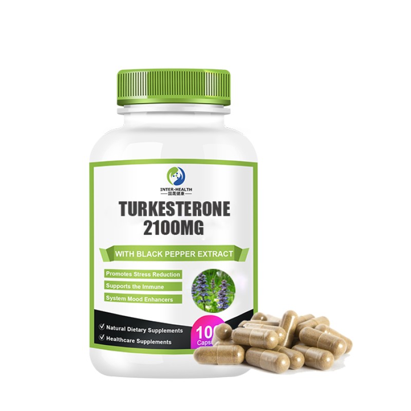 Ausreson Turkestanica Extract Supplement OEM Pure 10% 2% 500mg Turkesterone Capsules