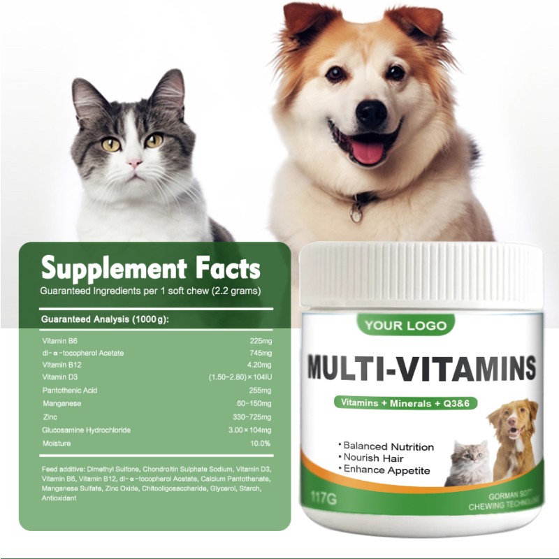 Pet Vitamin Supplement Chewable Multivitamin Mineral Dog Multivitamin Pet Health Supplement