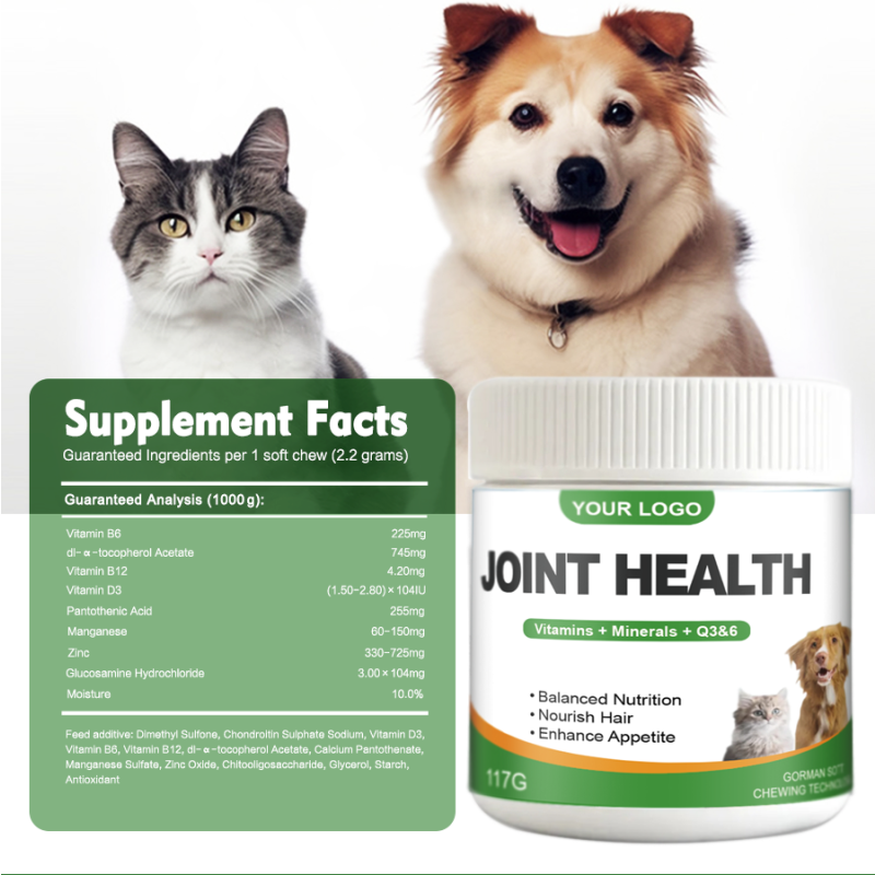 Wholesale High Quality Soft Chews Cat Dog Vitamin Hip Joint Supplement Pet Health Care Supplements