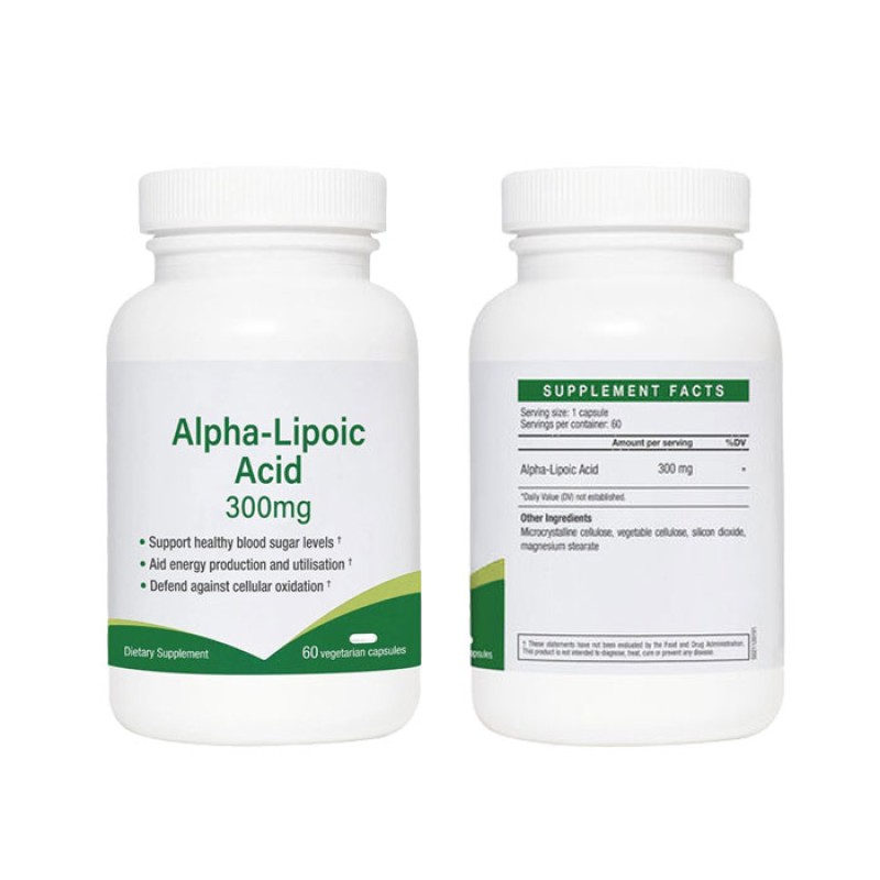 Ausreson Alpha Lipoic Acid Capsules Support Capsule OEM Food Supplements 600mg R Alpha Lipoic Acid Capsules