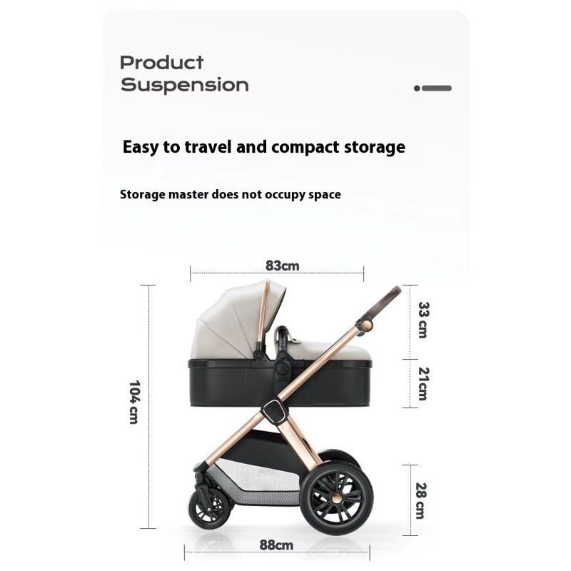 Baby Pram Manufacturer - New Arrival Luxury Aluminum Baby Pram