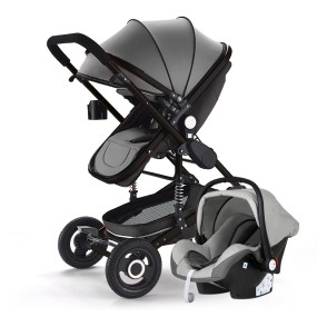Luxury Stroller Factory - Luxury 3-in-1 Baby Stroller Stainless
