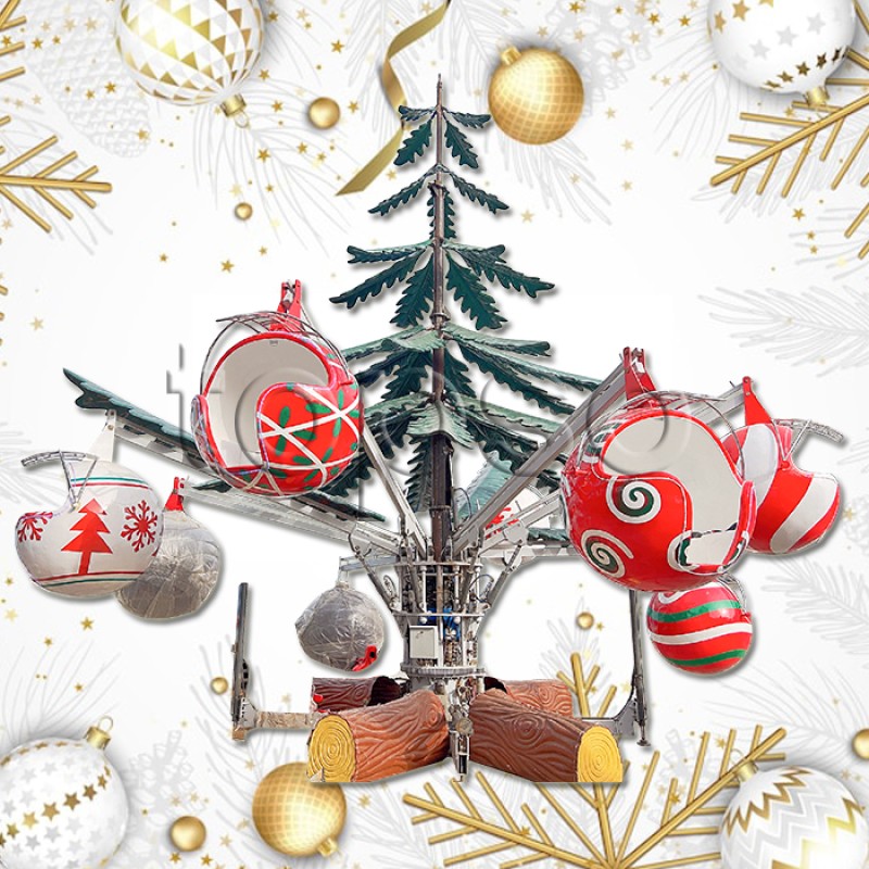 Xmas Themed Manufacturer - X'mas Tree-Themed Outdoor Rides Amusement