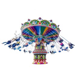 Park Attraction Factory - Outdoor Flying Carousel Rides 36 Seat