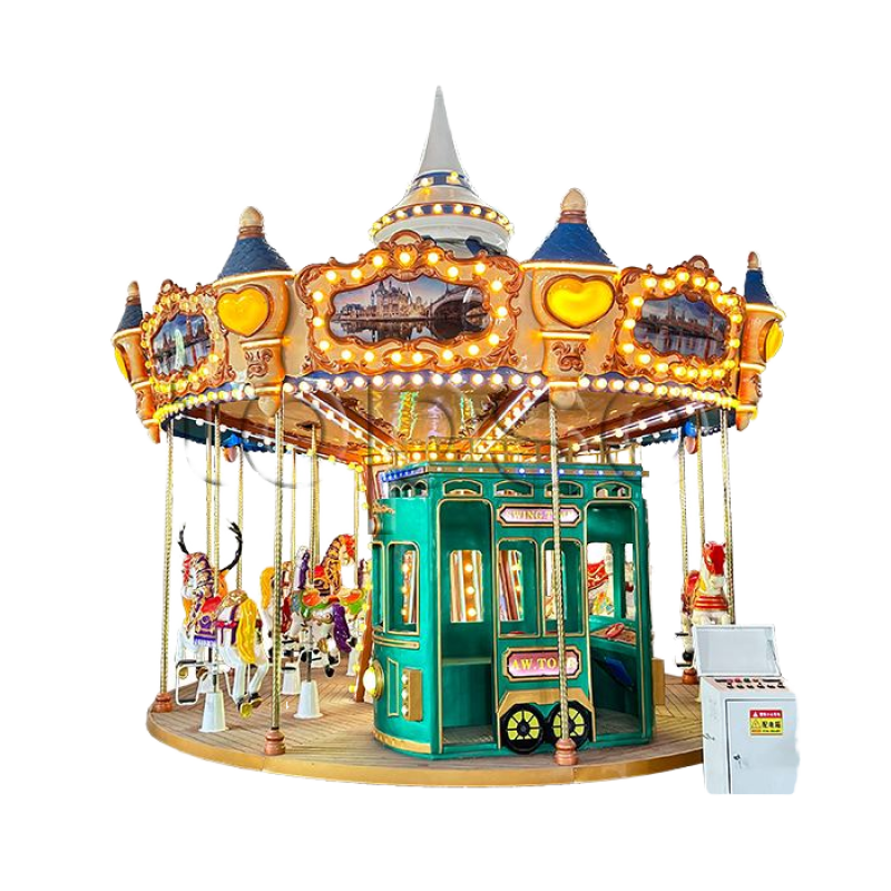 CE Certified Manufacturer - Fiberglass Metal CE Certified Carousel