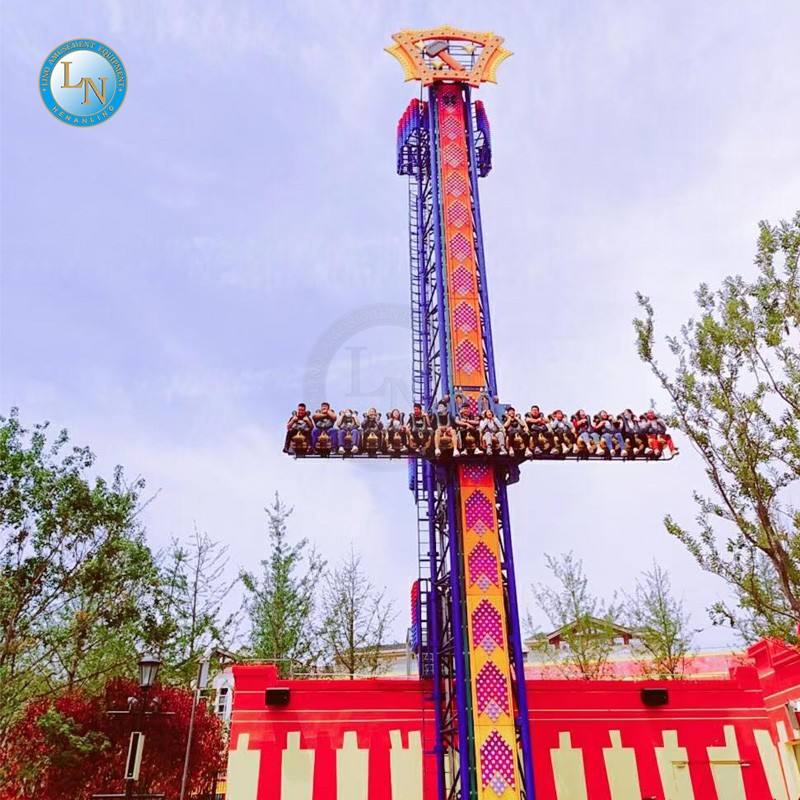 Drop Tower Factory - 24M Height Outdoor Thrill Ride Equipment