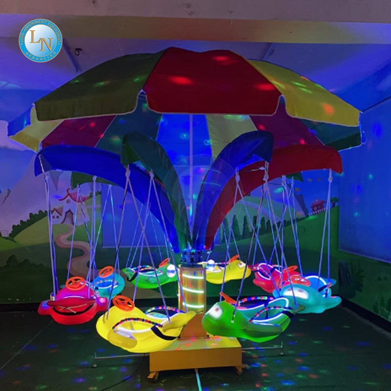 Watermelon Ride Manufacturer - Fruit Carousel Flying Chair Amusement