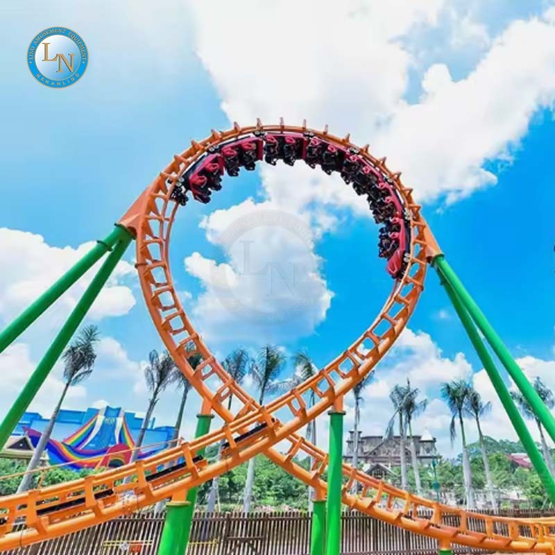 Mini Roller Coaster Factory - Green Worm Animal Theme Track