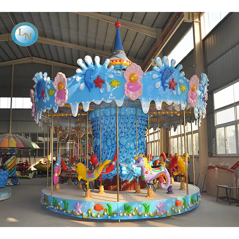 Double Deck Carousel Manufacturer - BV Approved Theme Park Ride