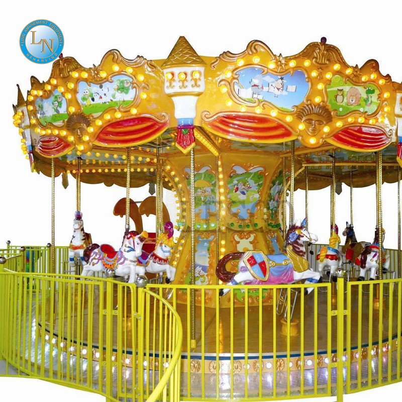 Carousel Manufacturer - LED Lighting Fiberglass Decoration Ride