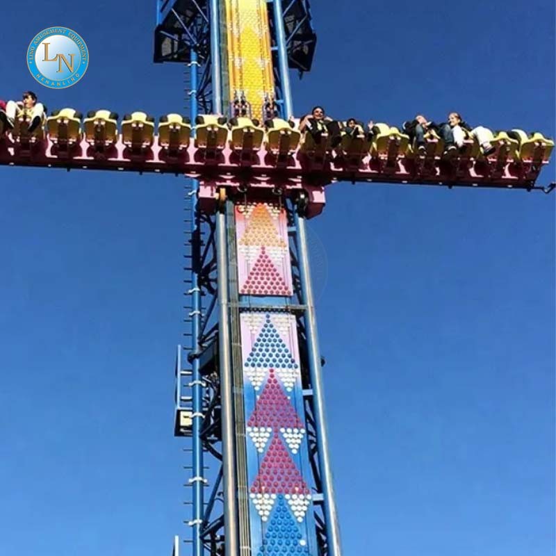 Drop Tower Factory - 24M Height Outdoor Thrill Ride Equipment