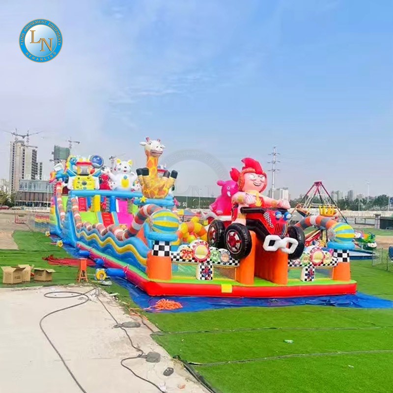 Bungee Jumping Factory - 4 Person Inflatable Bungie Trampoline